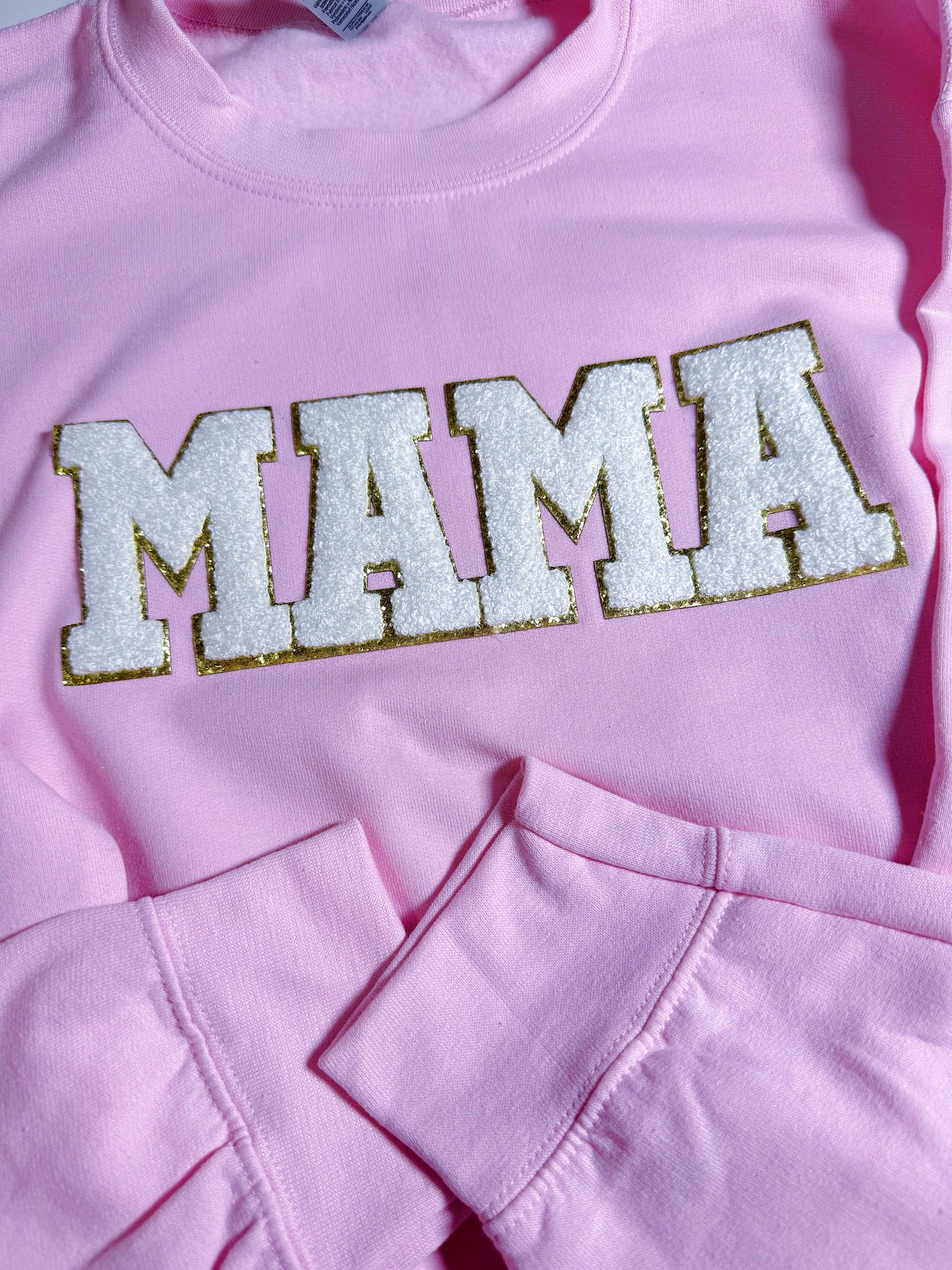 SALE Adult Sweatshirt : MAMA Chenille Patch