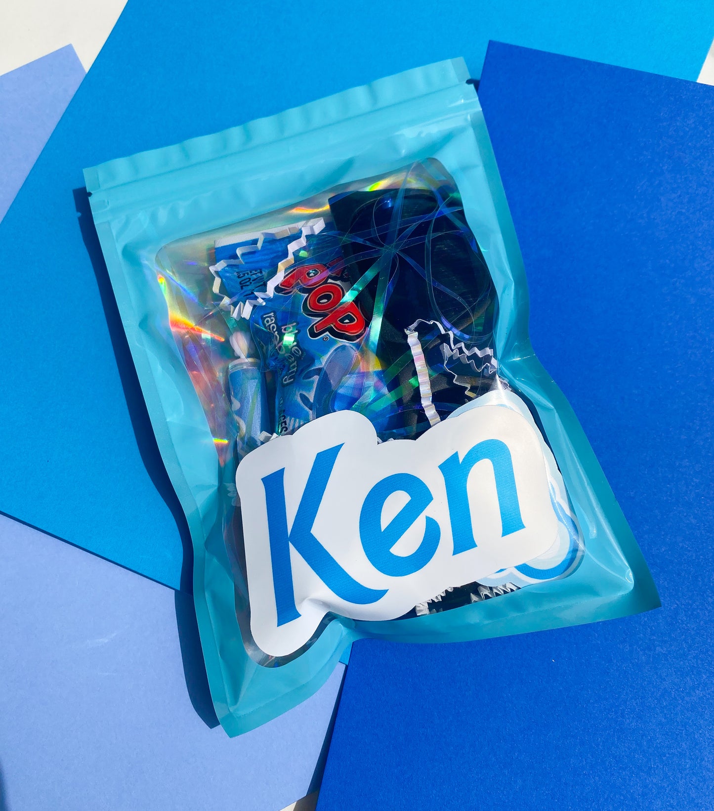 Party Favor Mylar Bags with Toys - Blue Theme