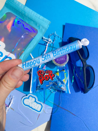 Party Favor Mylar Bags with Toys - Blue Theme