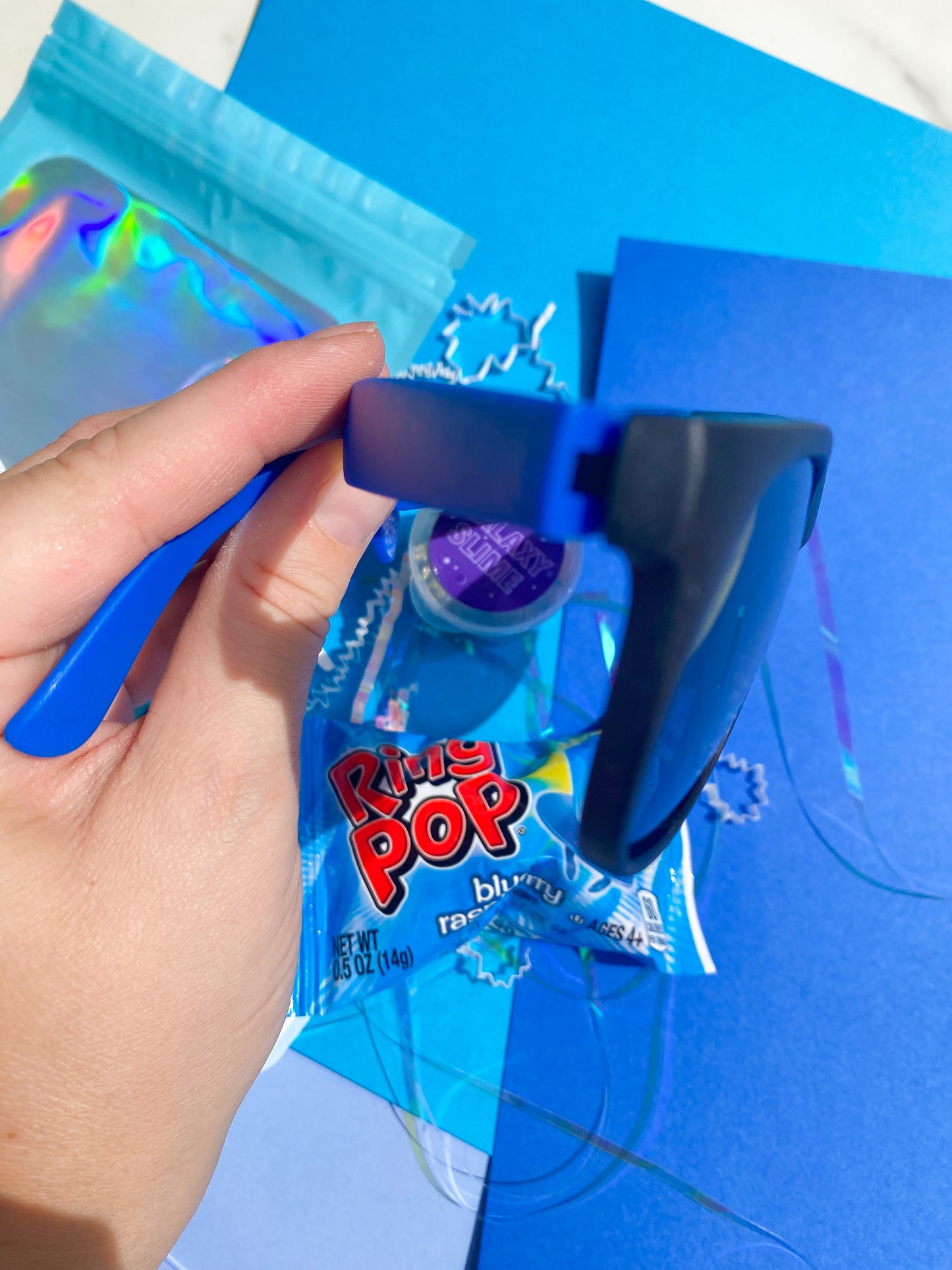 Party Favor Mylar Bags with Toys - Blue Theme