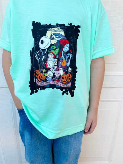 Halloween Toddler Youth T-shirt: Nightmare Jack and Sally