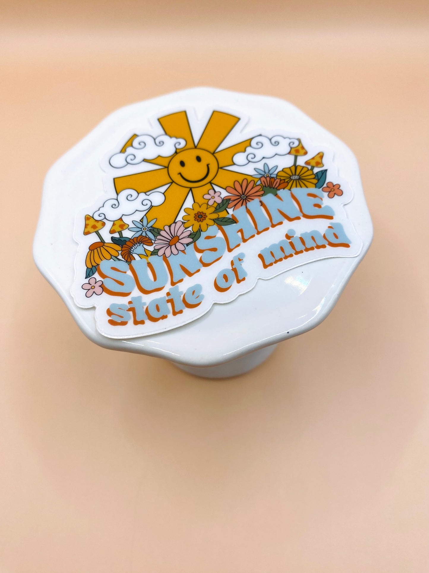 Die Cut Sticker: Floral Sunshine State of Mind