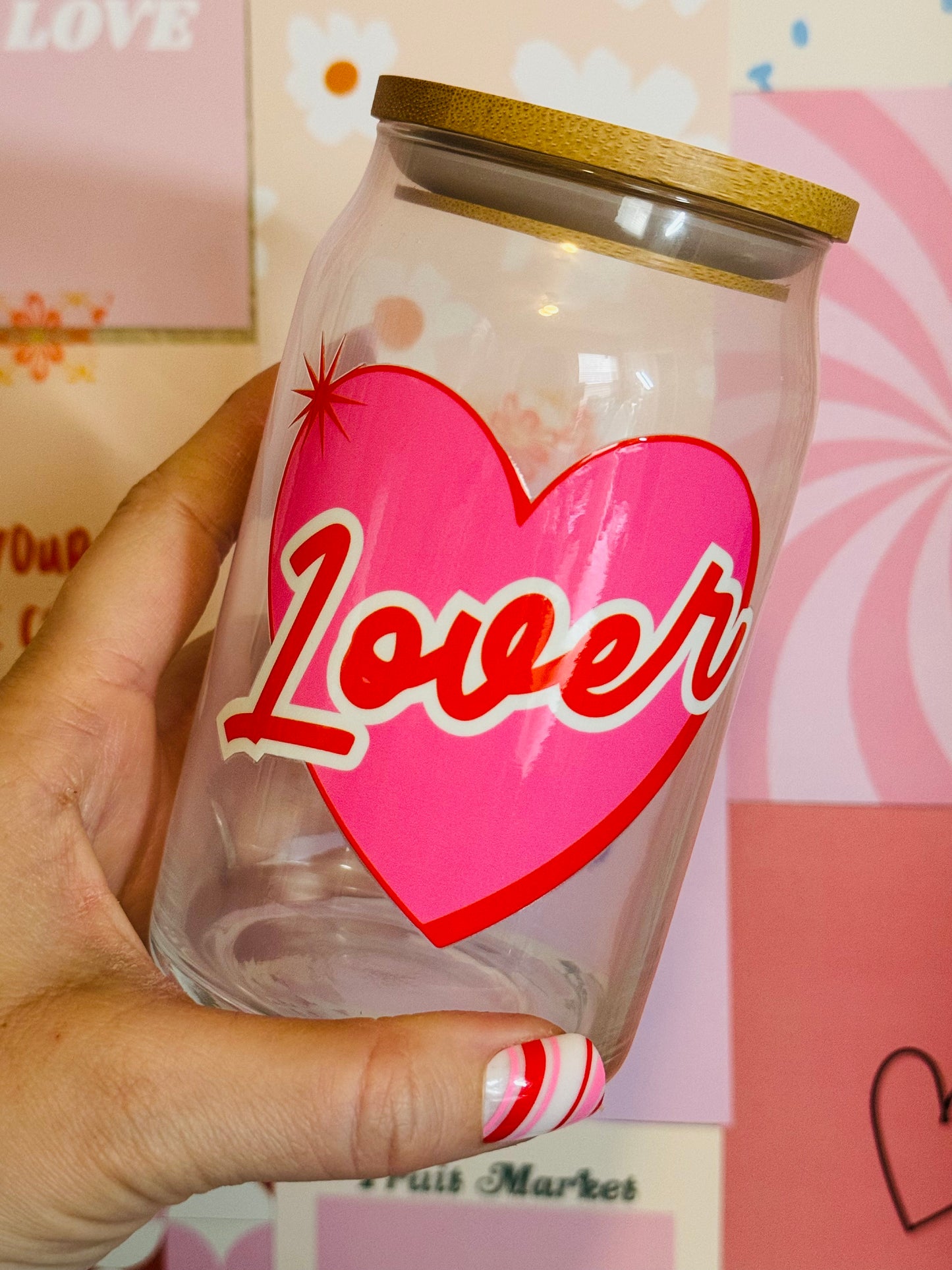 SALE Glass Mug with Lid and Straw: TS Eras Lover