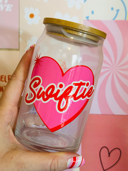 SALE Glass Mug with Lid and Straw: TS Eras Swiftie Teacher