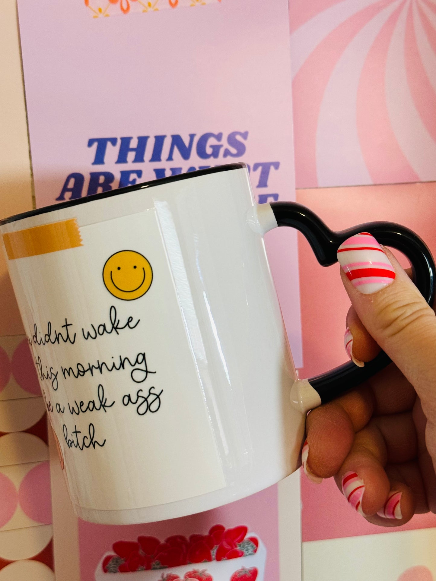 SALE Coffee Mug: Morning Inspo. Weak B-ish