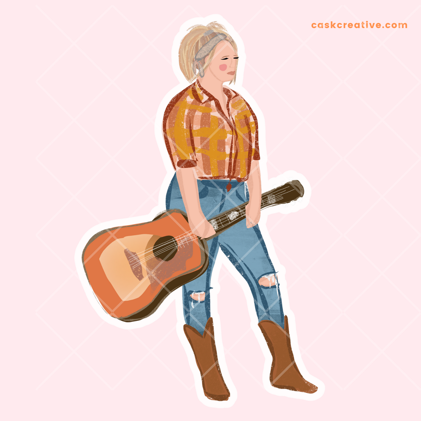 Die Cut Sticker: Country Singer Miranda