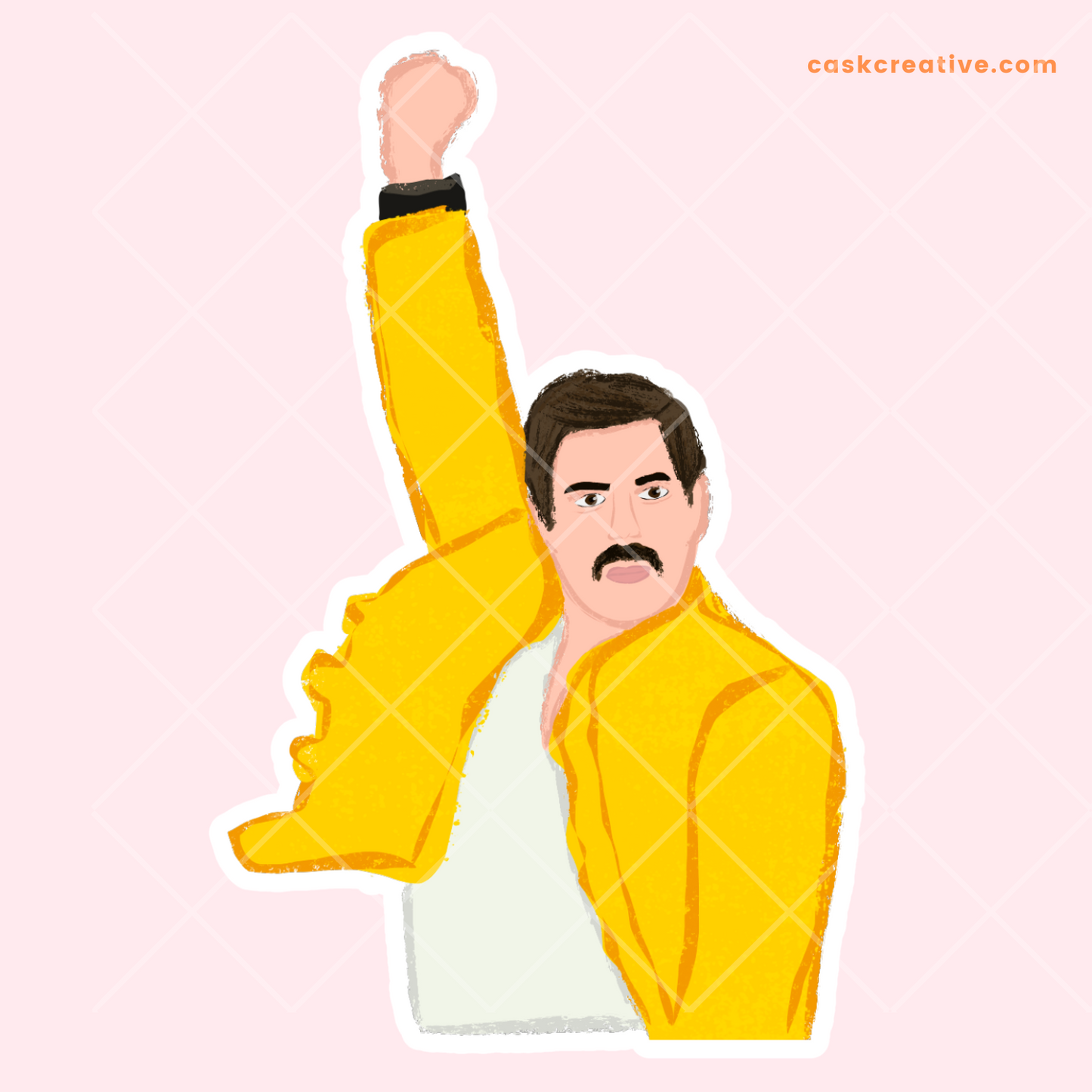 Die Cut Sticker: Queen Freddie