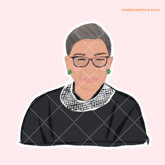 Die Cut Sticker: Judge Ruth RBG