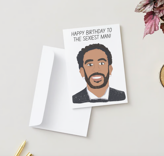 Printed 5x7 Folded Illustration Card: Luda Birthday