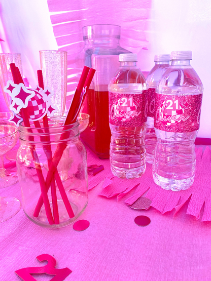 Water Bottle Labels Printed Party Favors: Custom ANY THEME