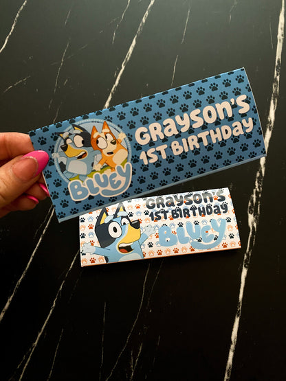 Printed Party Favors Candy Bar Wrappers Labels: Custom - ANY THEME