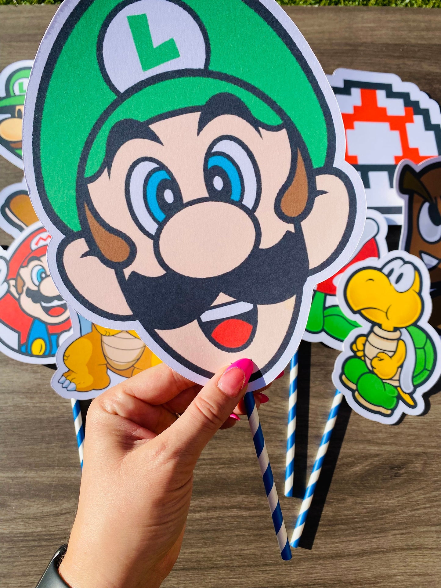 Mario Speech Bubble Quotes and Characters Printed Photo Props: Custom - ANY THEME