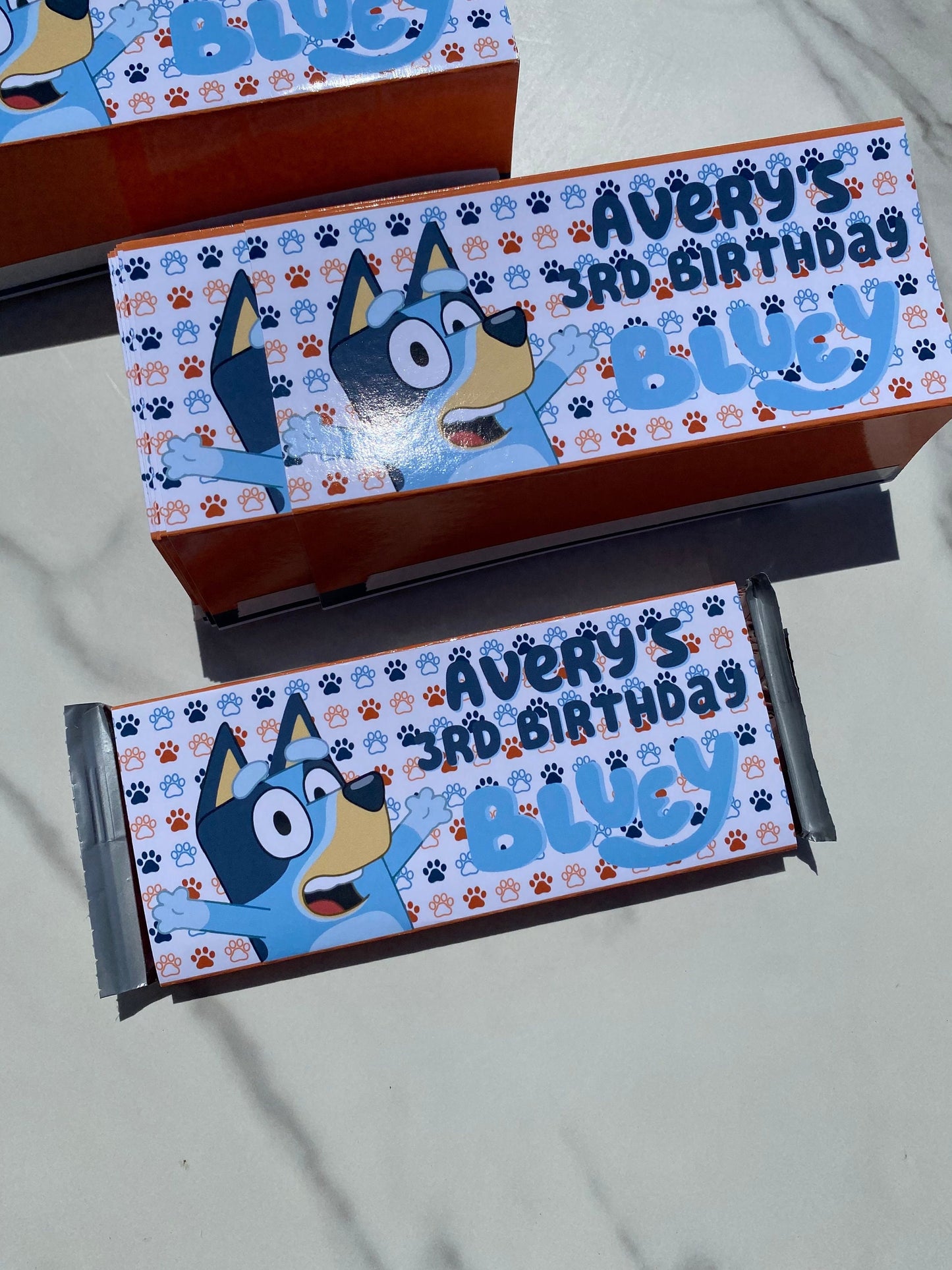 Printed Party Favors Candy Bar Wrappers Labels: Custom - ANY THEME