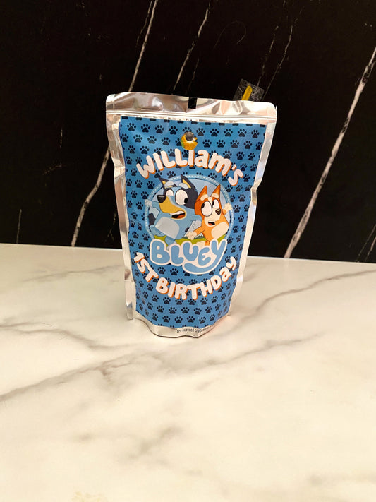 Bluey Capri Sun Labels Printed Party Favors: Custom - ANY THEME